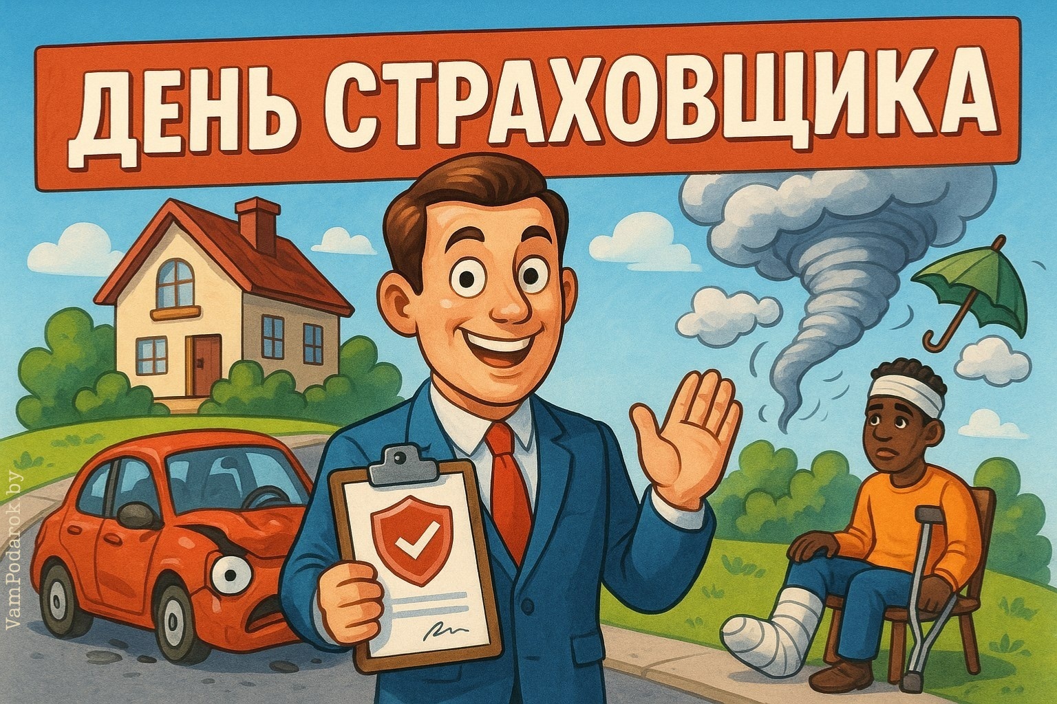 Открытка «День страховщика» №8233