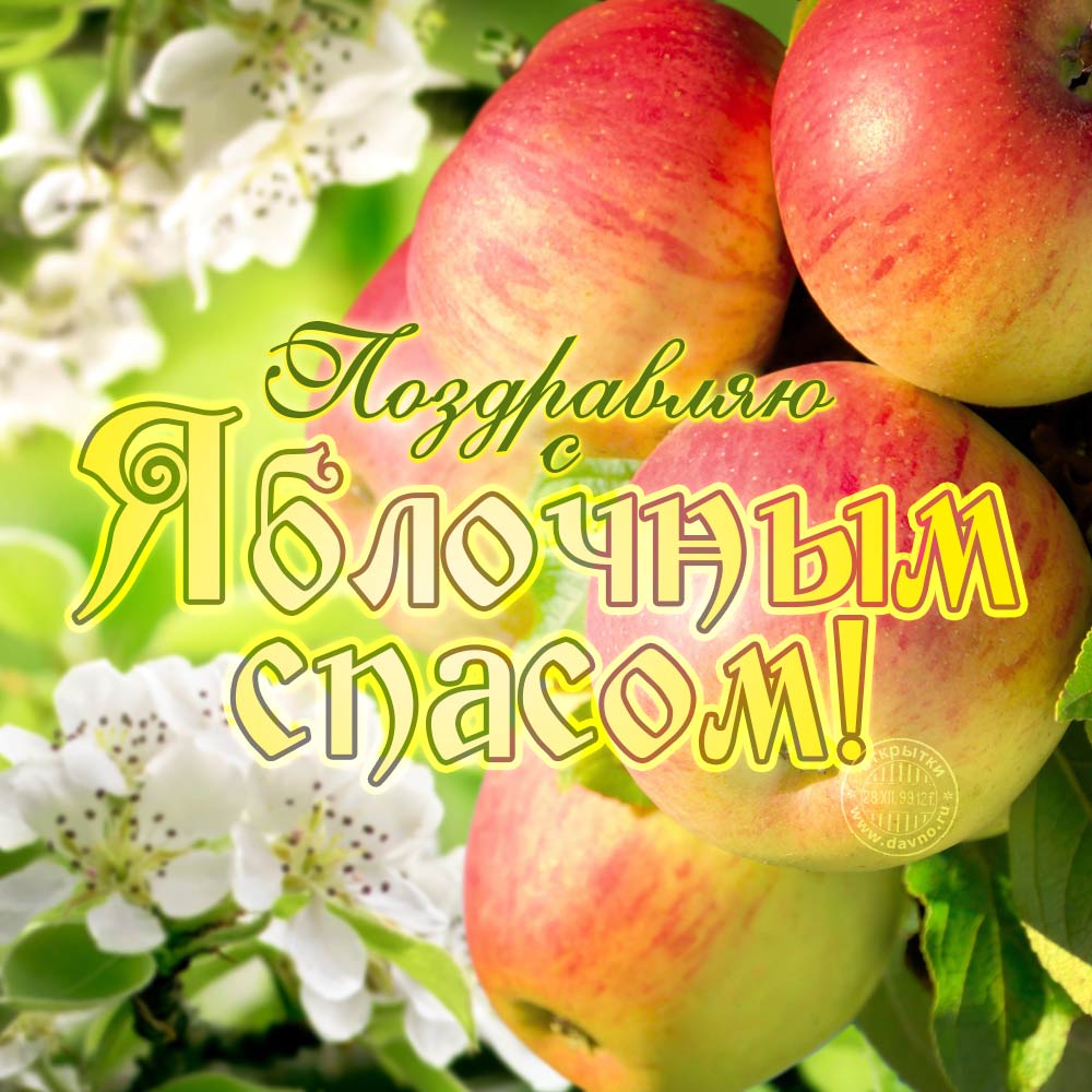 Открытка «Яблочный спас» №7677