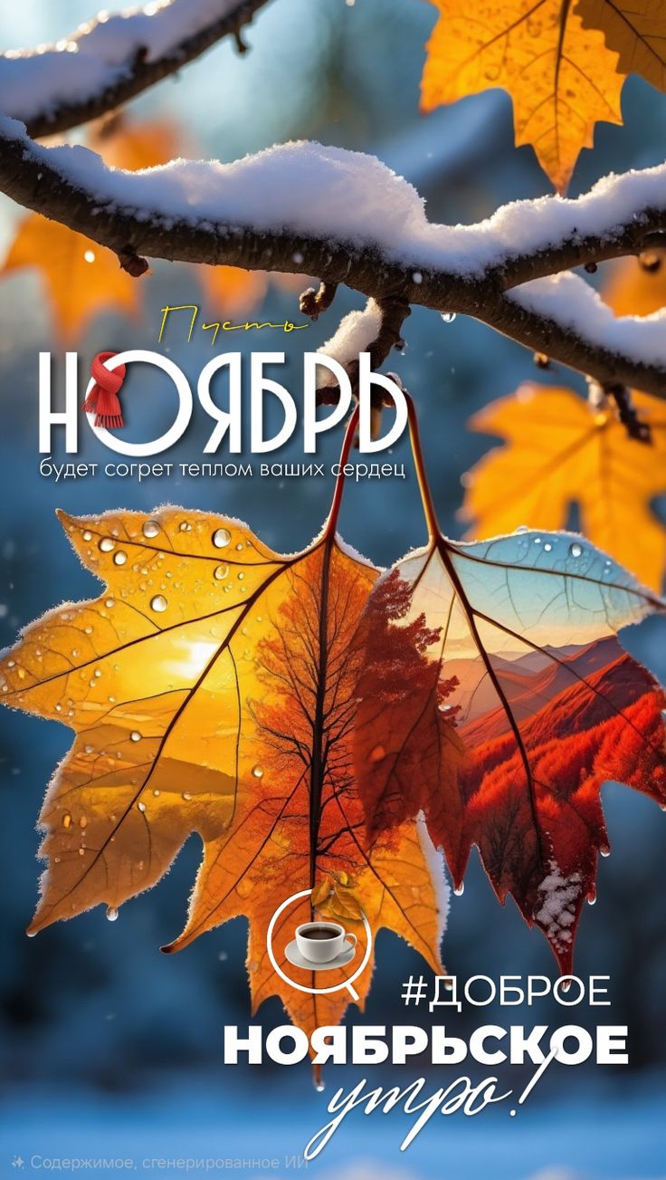 Открытка «Ноябрь» №8556
