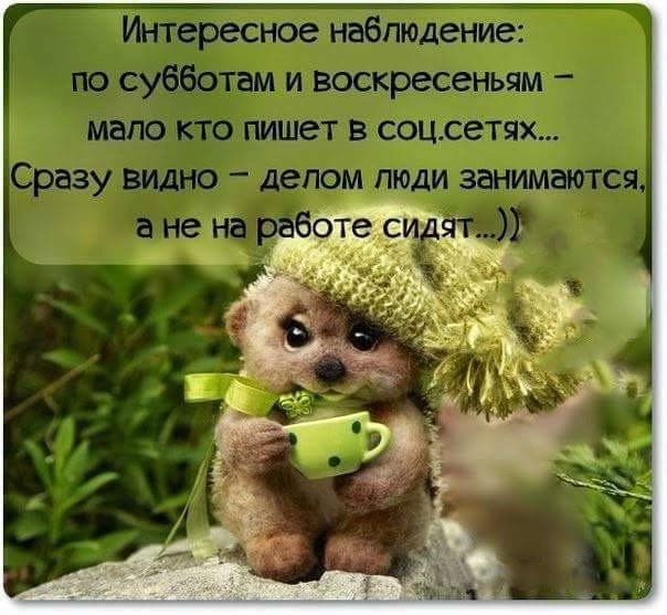 Открытка «Выходные» №1632