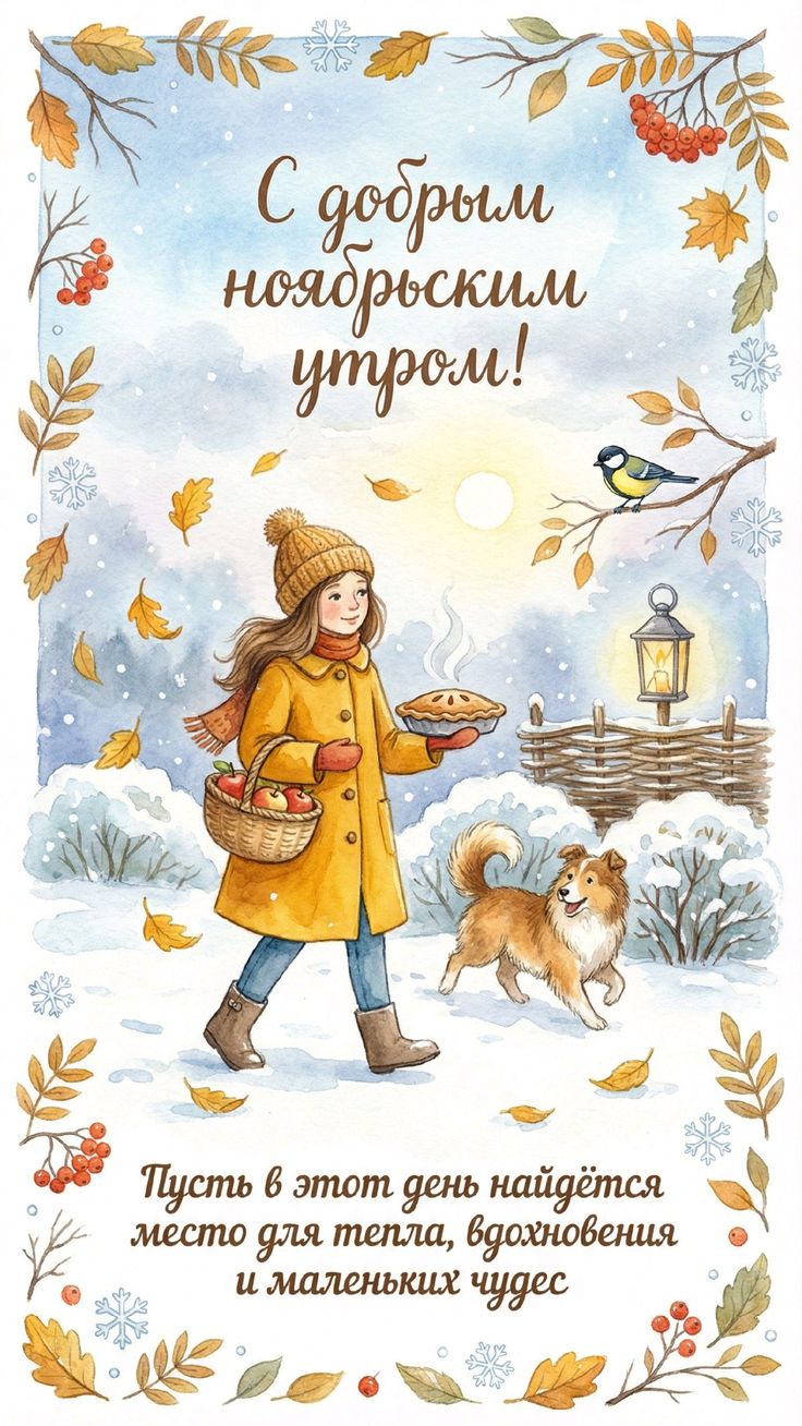 Открытка «Ноябрь» №8560