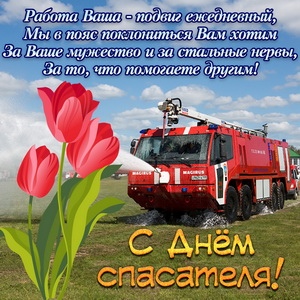 Открытка «День спасателя - Казахстан» №6568