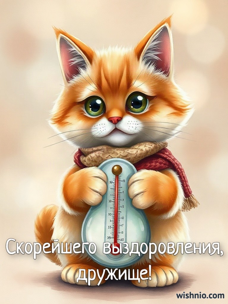 Пушистик желает здоровья