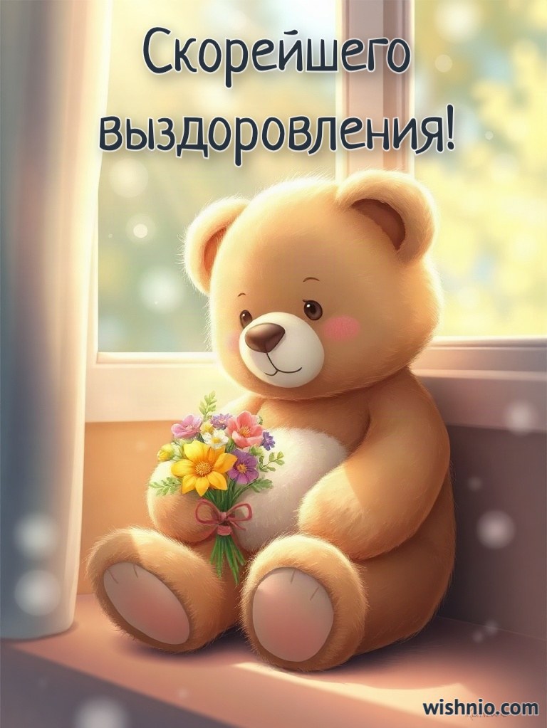 Мишка желает здоровья